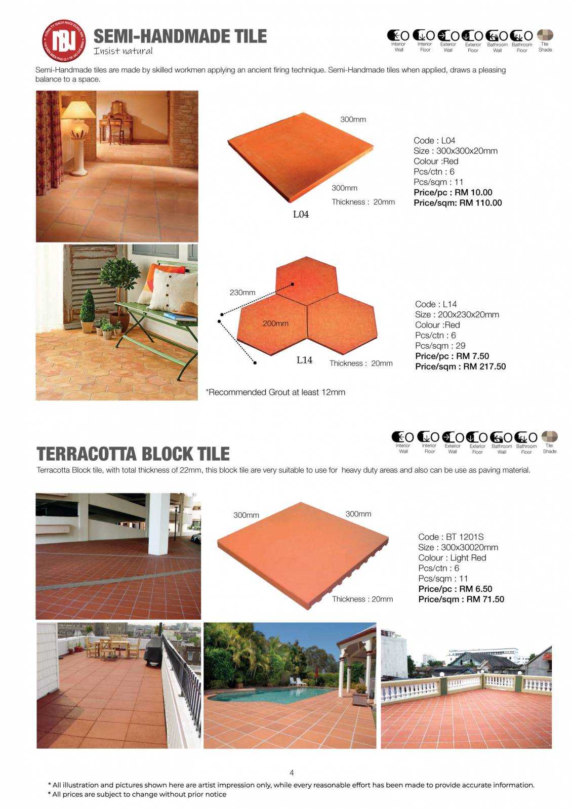 Terracotta Tile Terracotta Tile & GNG Tile Malaysia