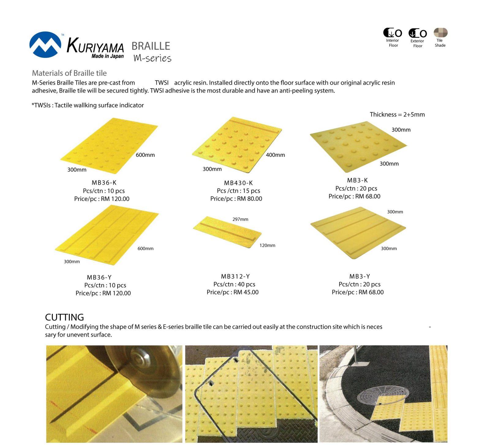 Braille Tile M Series