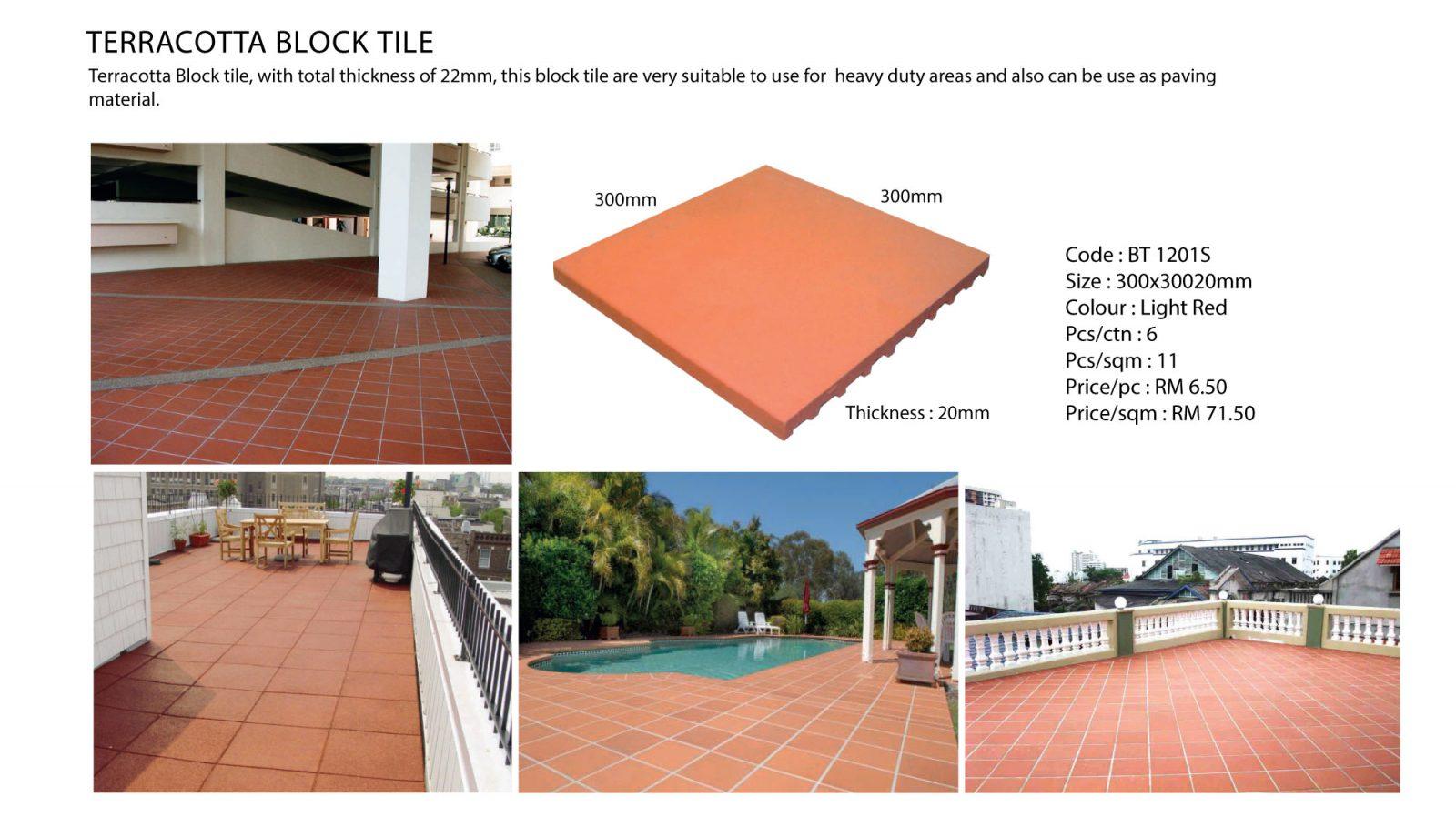 Terracotta Block Tile