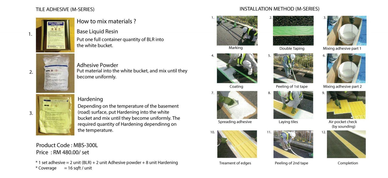 Tile Adhesive Set (M-Series)